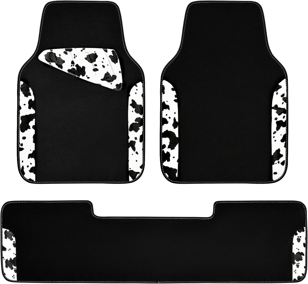 CAR PASS Leopard Print Faux Leather Car Seat Covers & Leopard Car Mats&Leopard Steering Wheel Cover Seat Belt Pad Universal Car Accessories for SUV,Van,Saden,Truck Automobile Interior Sets mysite