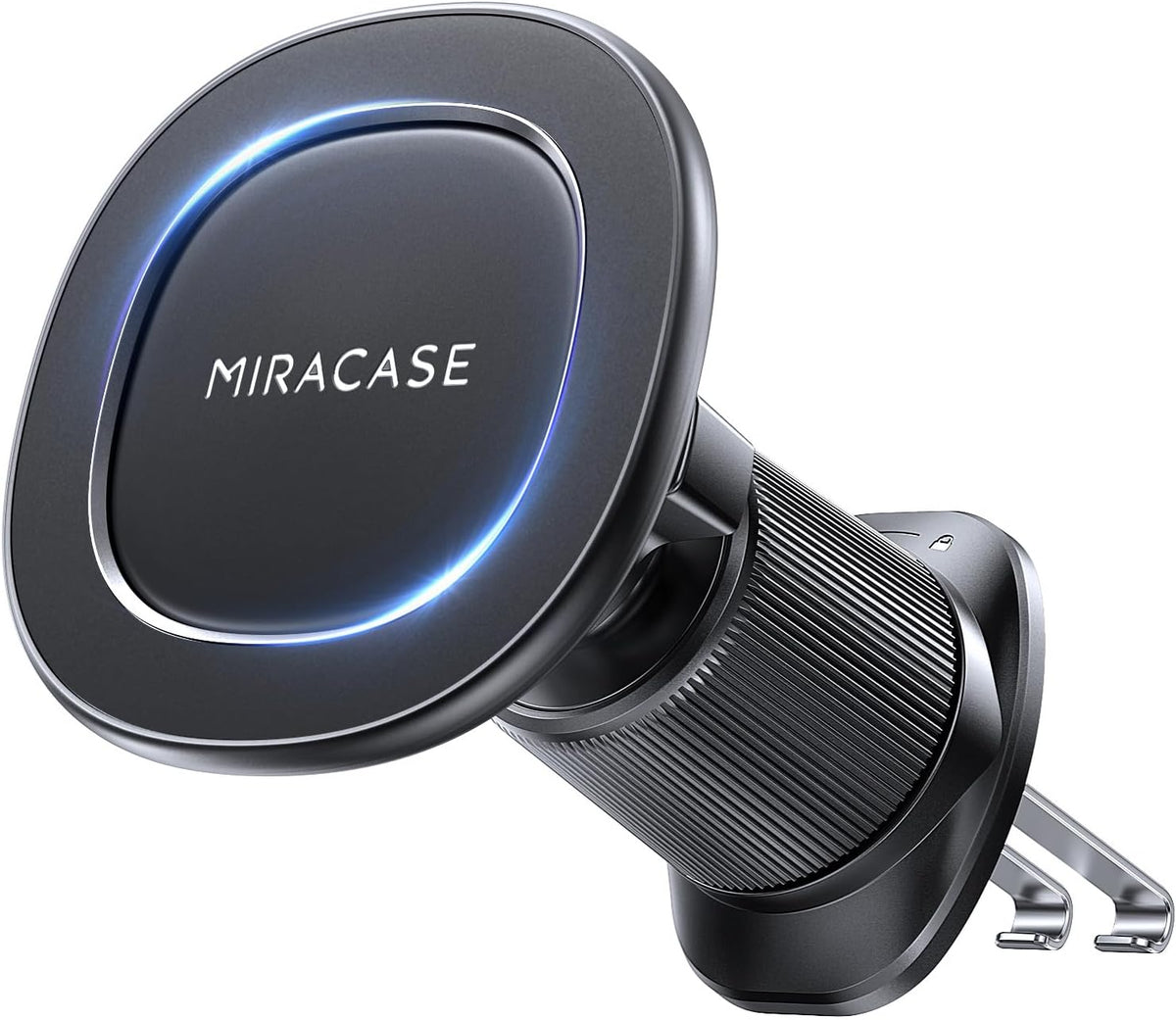 Miracase Phone Holders for Your Car with Metal Hook Clip, Air Vent Cell Phone Stand Car Mount, Universal Automobile Cradle for Garmin GPS Fit iPhone Android and All Smartphones, Dark Black mysite