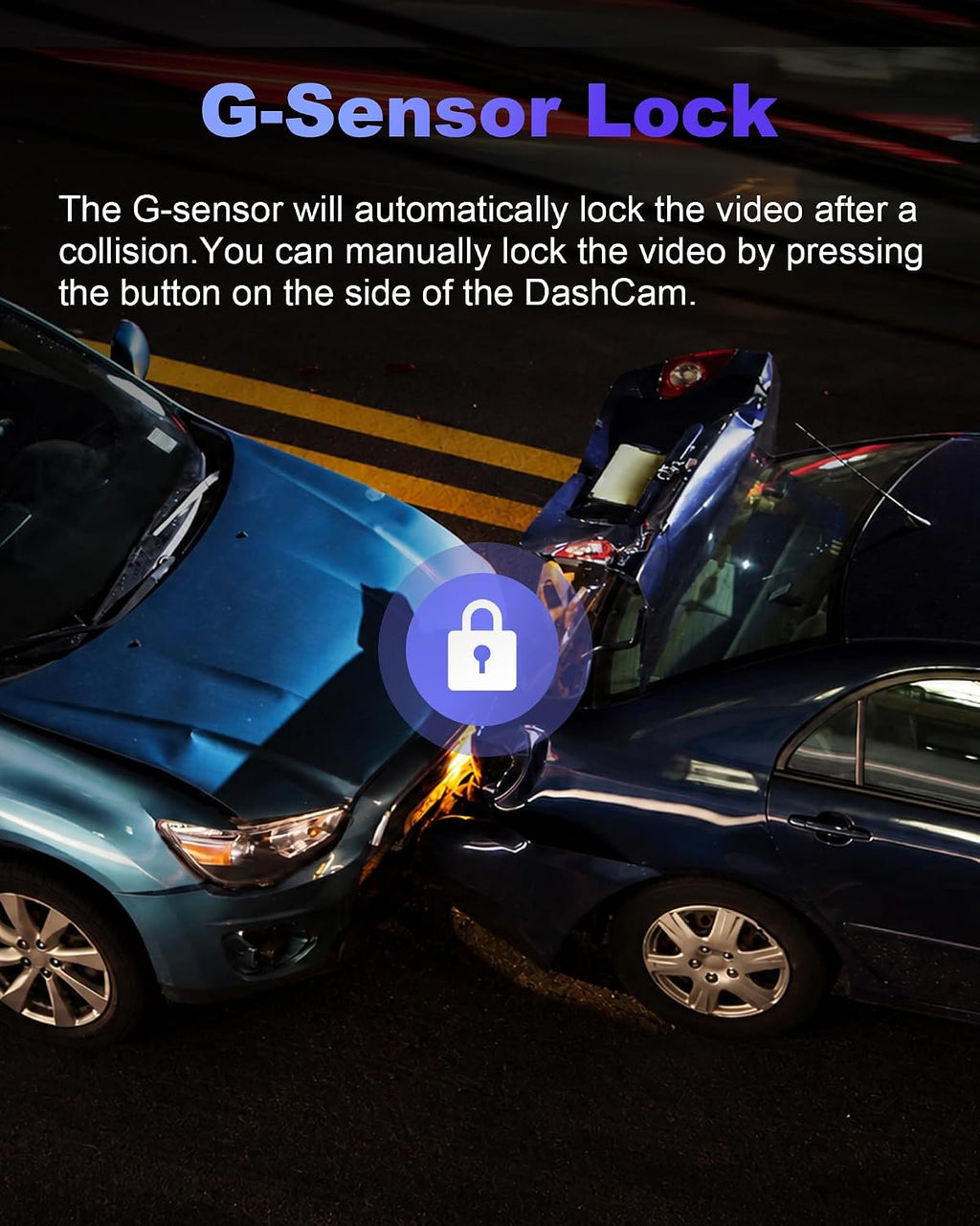 Dash Cam Front and Rear 4K+1080P, 5GHz WiFi, App Control, with 64GB Card mysite