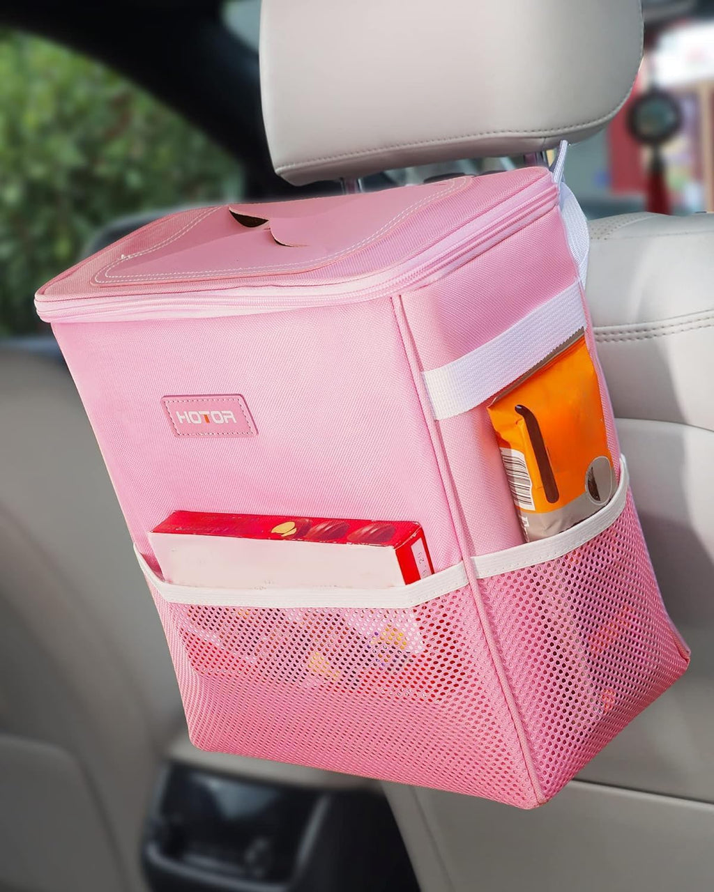 HOTOR Car Trash Can, Leakproof Car Organizer, 2-Gallon, Black mysite