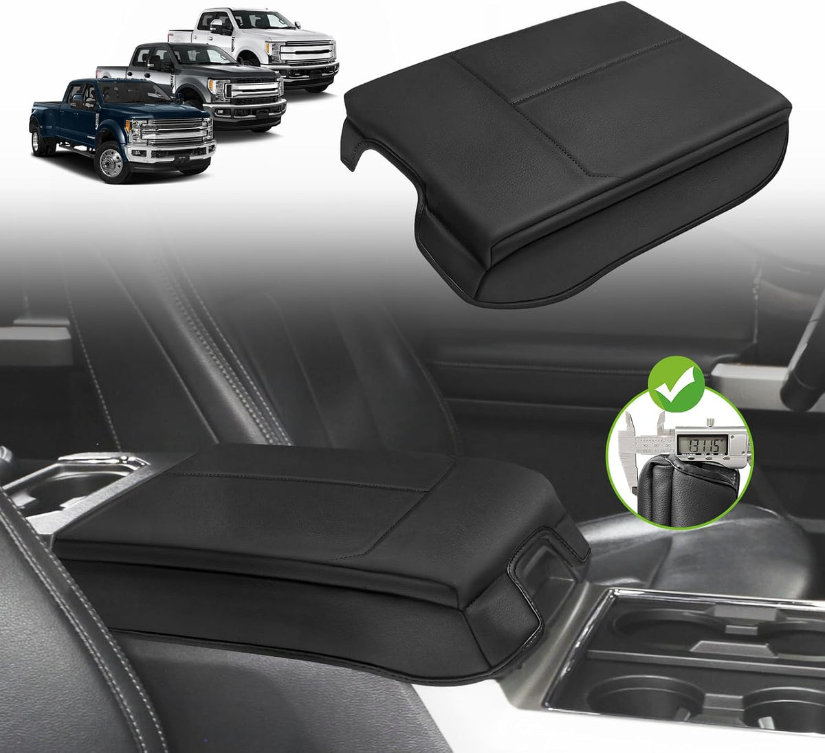 Armrest Cover for Silverado/Sierra 2019-2026, Regular Thick, Bench mysite
