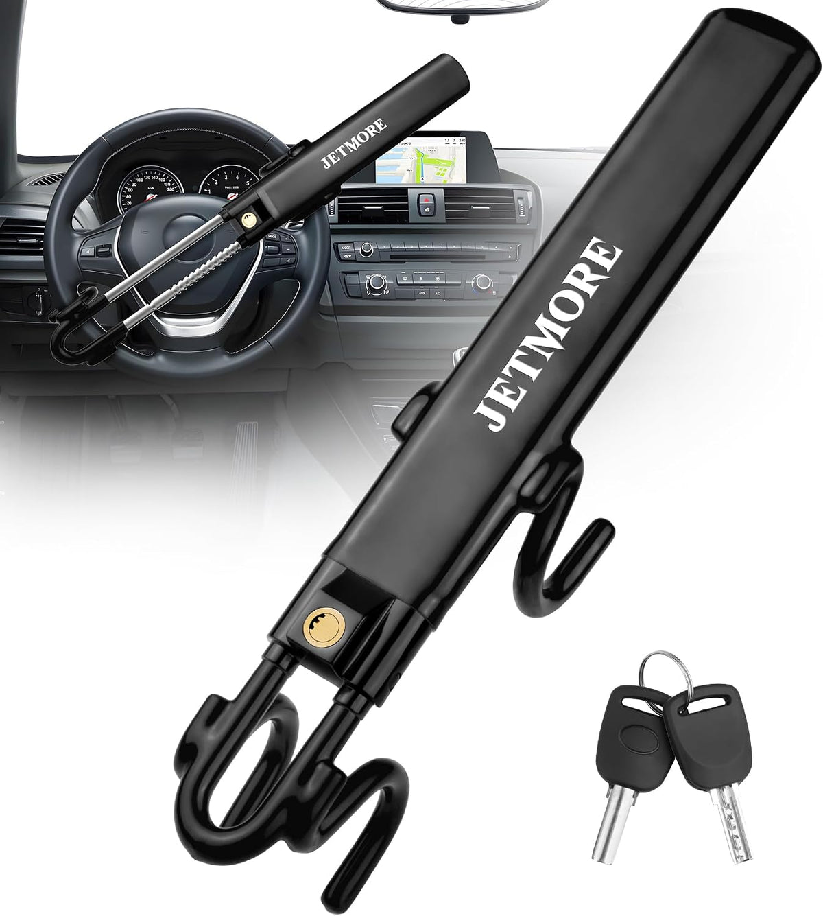Steering Wheel Lock with Keys Adjustable Wheel Locks for Anti Theft mysite