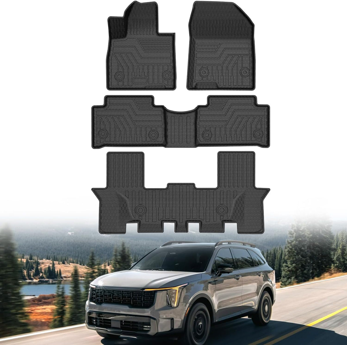 Mixsuper Floor mat for Tesla Model 3 Highland 2024 2025 2026 2027 mysite