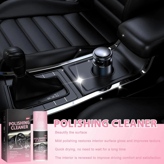 2-in-1 Car Interior & Polishing Cleaner – Shine & Clean in One Step