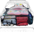 Elastic Truck Bed Net for F150 Tacoma Silverado Sierra RAM Cybertruck | Expands 4x4 to 7x7 ft | 8 Heavy Duty Carabiners | Fits SUV ATV UTV Trailer | Secure Cargo | Prevent Rolling | Easy Install mysite