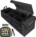 Large Trunk Organizer with Portable Leakproof Cooler Bag,Foldable Cover,Adjustable Securing Straps,Collapsible Trunk Organizer for Suv Car Truck Sedan (4-in-1 with Cooler) mysite
