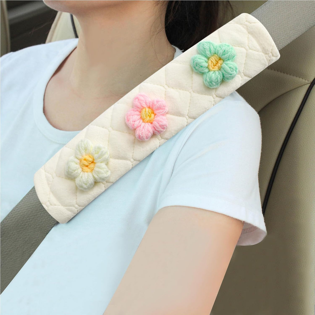 2 Pack Seat Belt Covers Soft Shoulder Pad for Cars & Backpack mysite