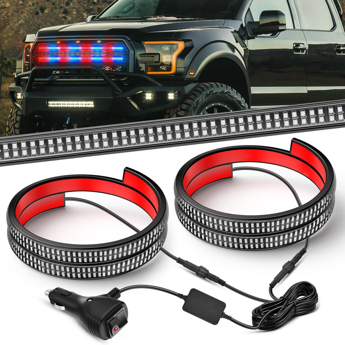 Nilight 8PCS Truck Pickup Bed Light Kit 24LED White | Rock for Van Off-Road Under Car Side Marker Foot Wells Rail Lights with Switch mysite