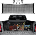 Truck Bed Cargo Net 50"x18" for Pickup - Durable Storage Organizer | 50"x18" F150 GMC Heavy Duty Elastic Storage Mesh mysite
