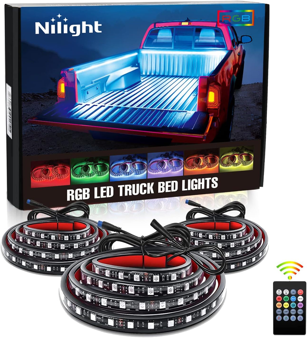 Nilight 3PCS 60 Inch Truck Bed Light Kit 270 LEDs | Waterproof Cargo LED Light Strips with On/Off Switch, Blade Fuse, Splitter and Extension Cable for Pickup Truck SUV RV Boat mysite