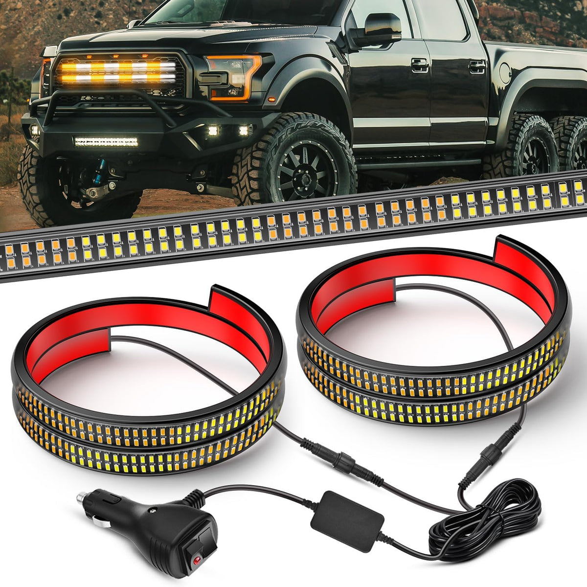 Nilight 8PCS Truck Pickup Bed Light Kit 24LED White | Rock for Van Off-Road Under Car Side Marker Foot Wells Rail Lights with Switch mysite