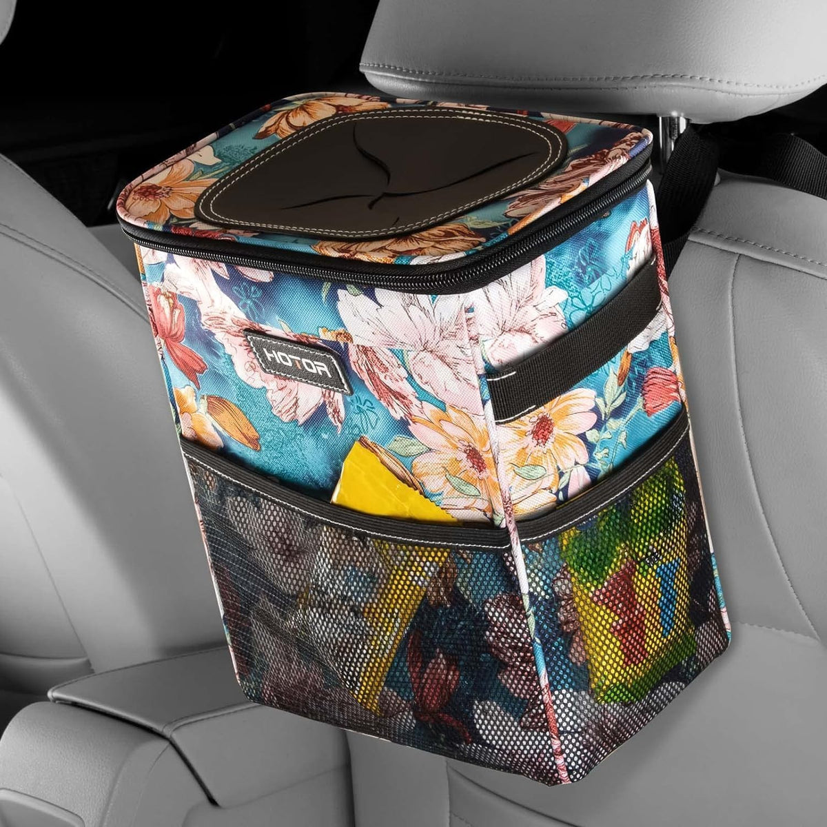 HOTOR Car Trash Can, Leakproof Car Organizer, 3-Gallon, Black mysite
