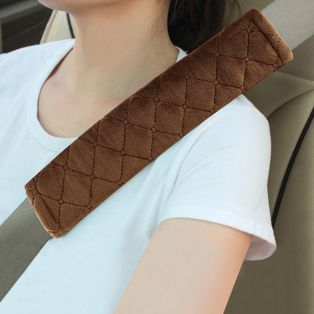 2 Pack Seat Belt Covers Soft Shoulder Pad for Cars & Backpack mysite