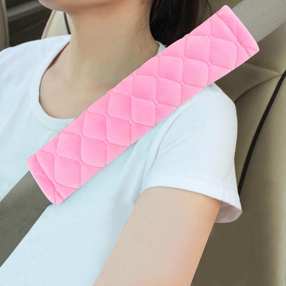 2 Pack Seat Belt Covers Soft Shoulder Pad for Cars & Backpack mysite
