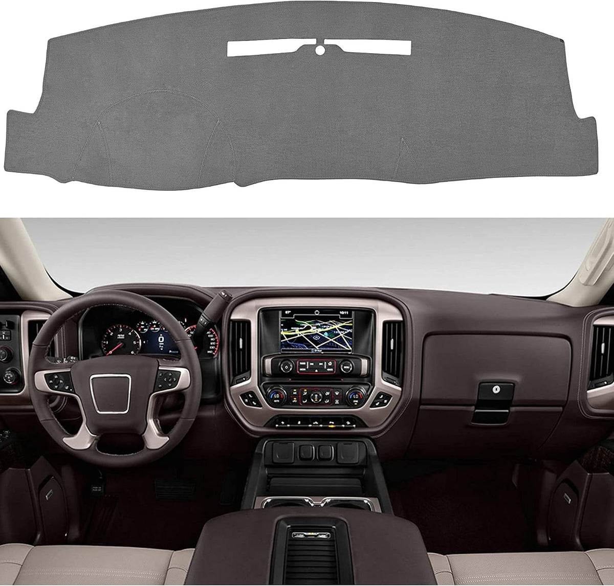 Dashboard Dash Board Cover Mat Carpet Compatible with Tesla Model Y 2020-2024, Compatible with Tesla Model 3 2017-2023 mysite