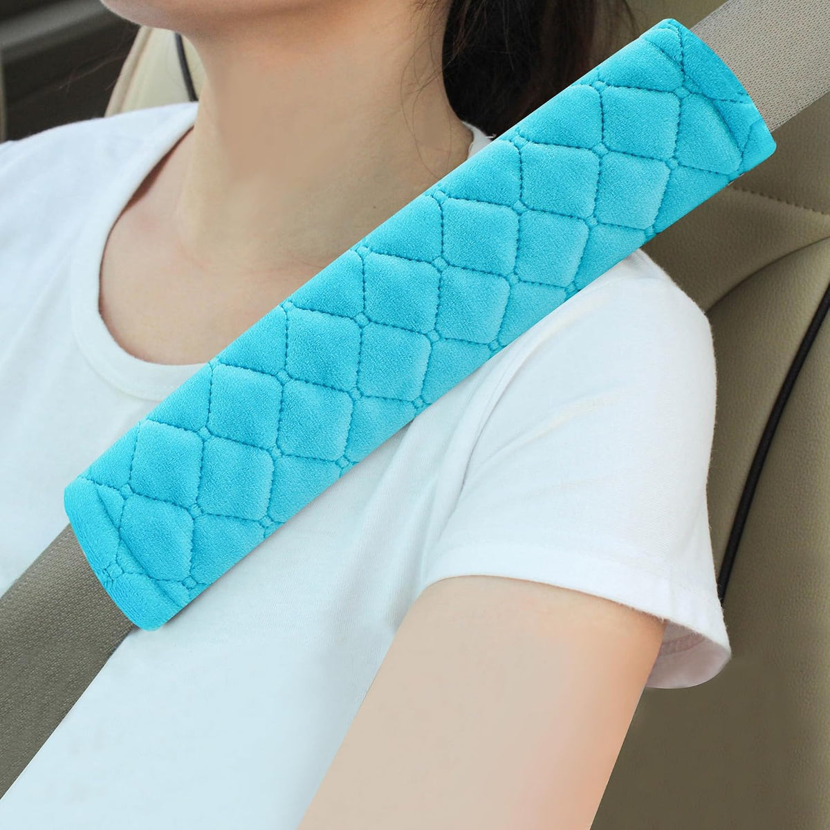 2 Pack Seat Belt Covers Soft Shoulder Pad for Cars & Backpack mysite