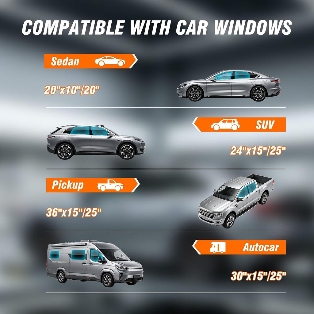TOYOCO Ceramic Window Tint Car 35% VLT,24" x 15FT, DIY Side or Rear Windows mysite