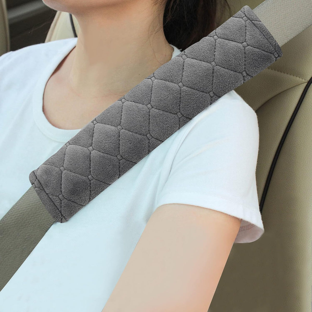 2 Pack Seat Belt Covers Soft Shoulder Pad for Cars & Backpack mysite