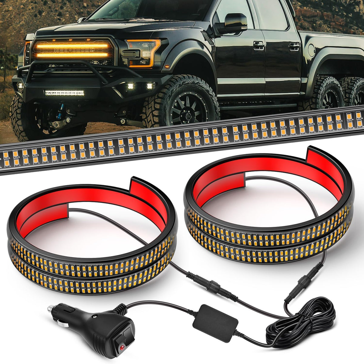 Nilight 8PCS Truck Pickup Bed Light Kit 24LED White | Rock for Van Off-Road Under Car Side Marker Foot Wells Rail Lights with Switch mysite