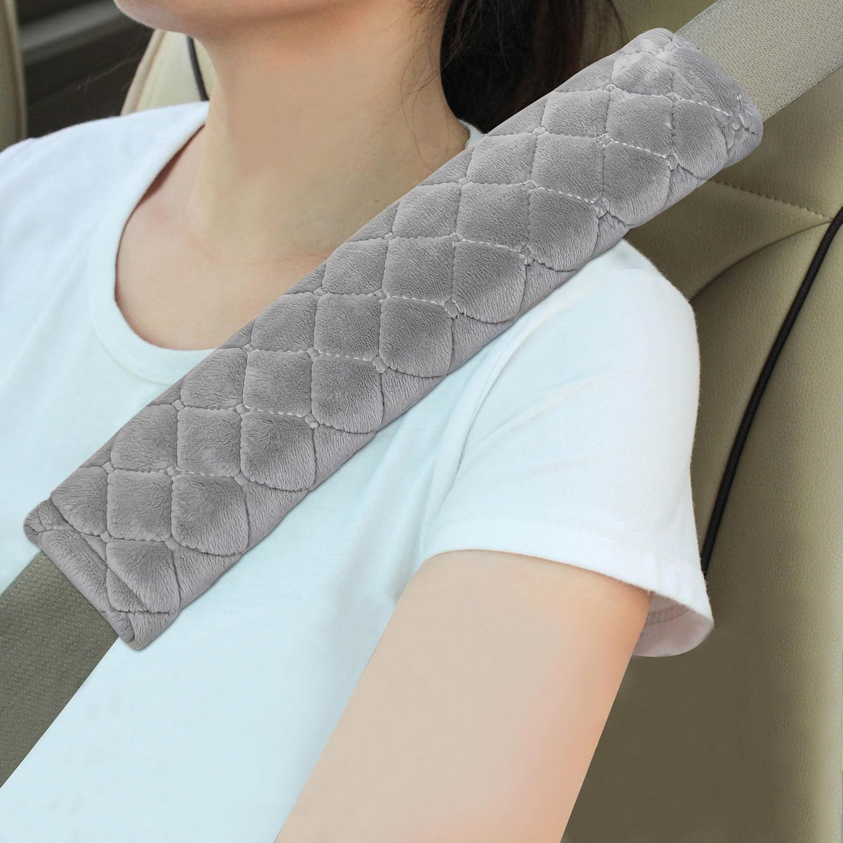 2 Pack Seat Belt Covers Soft Shoulder Pad for Cars & Backpack mysite