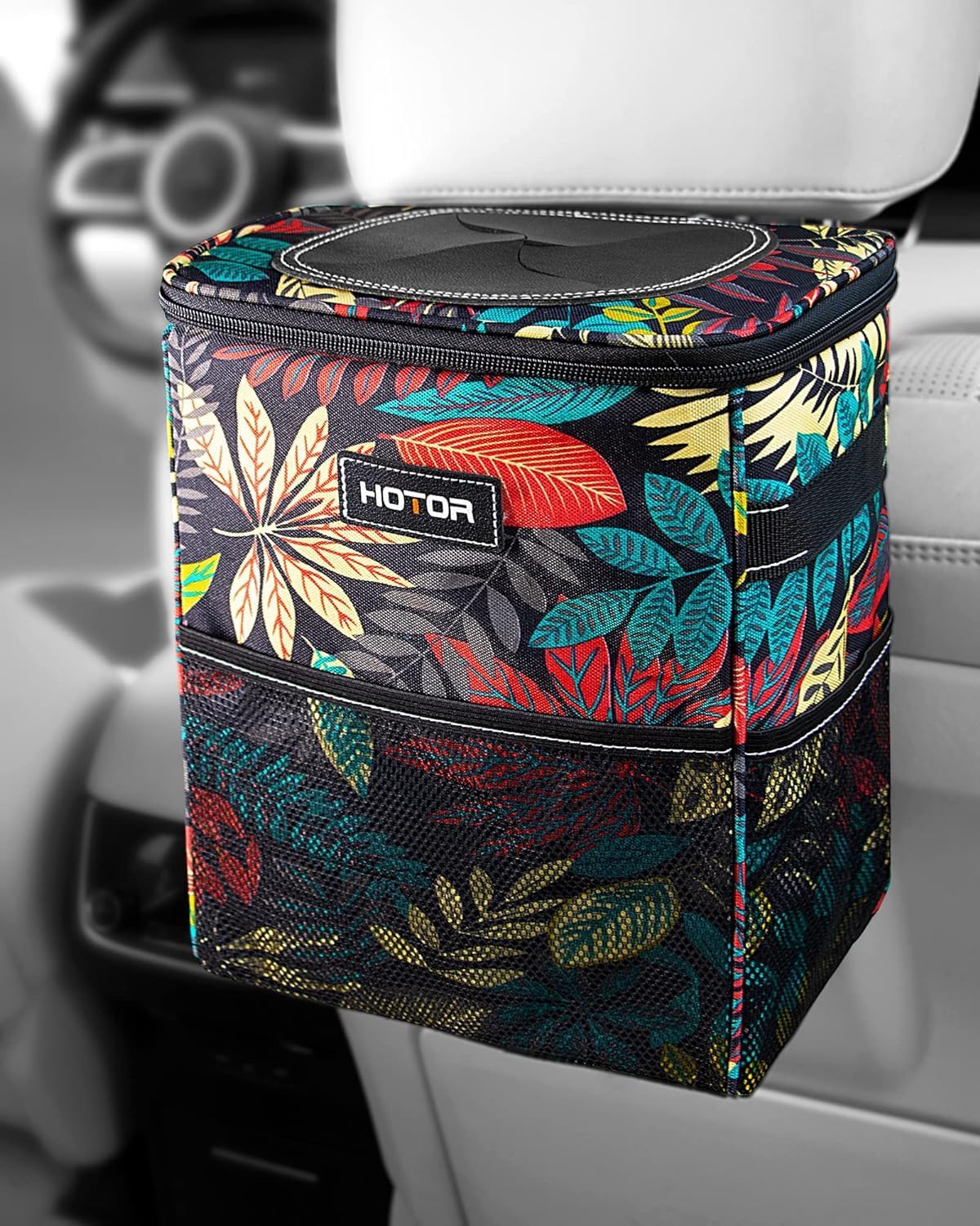 HOTOR Car Trash Can, Leakproof Car Organizer, 2-Gallon, Black mysite