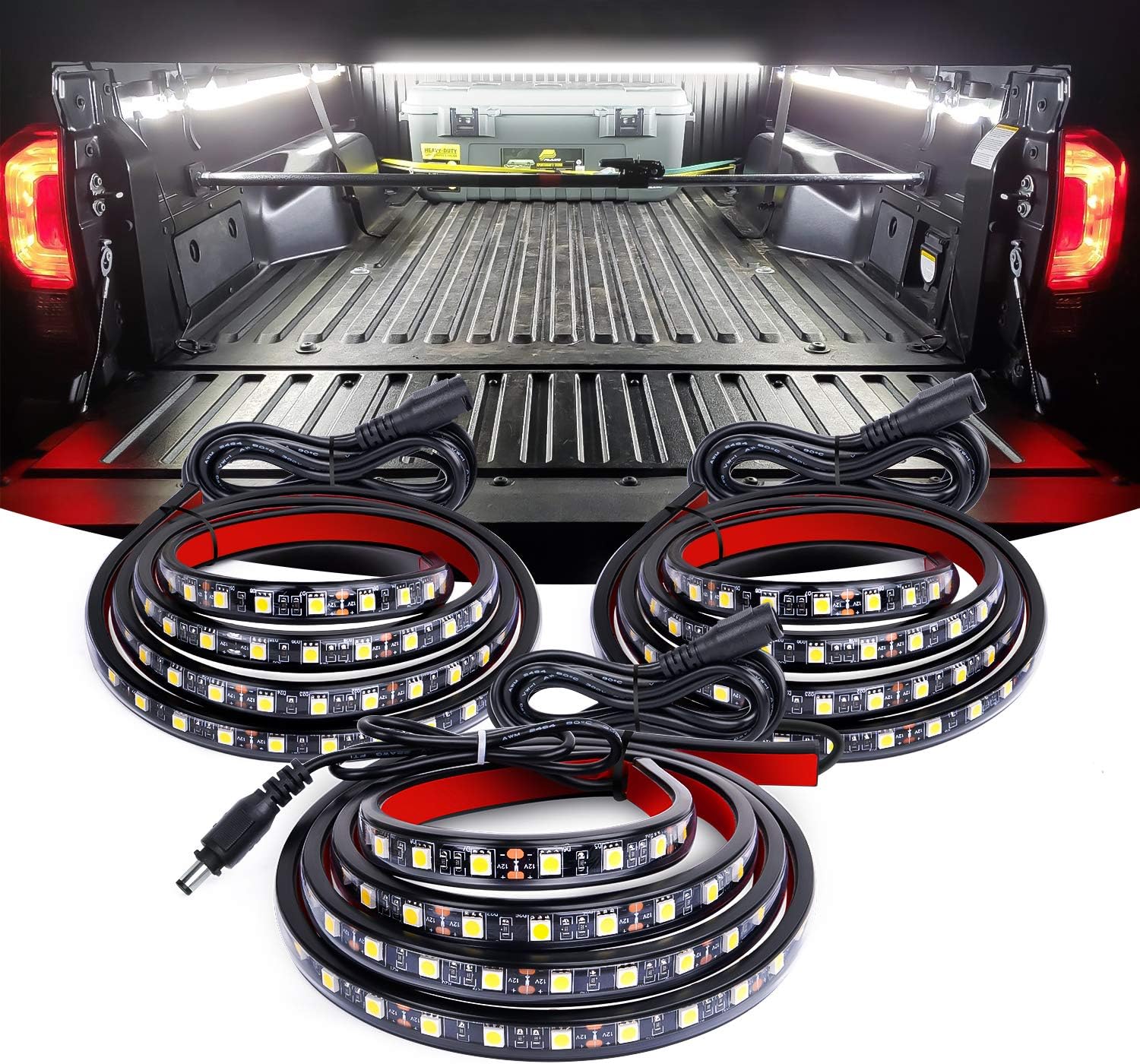 Nilight 3PCS 60 Inch Truck Bed Light Kit 270 LEDs | Waterproof Cargo LED Light Strips with On/Off Switch, Blade Fuse, Splitter and Extension Cable for Pickup Truck SUV RV Boat mysite