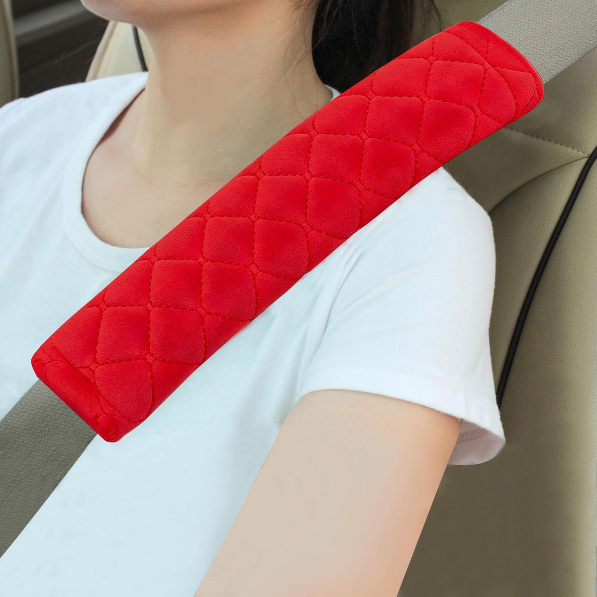 2 Pack Seat Belt Covers Soft Shoulder Pad for Cars & Backpack mysite