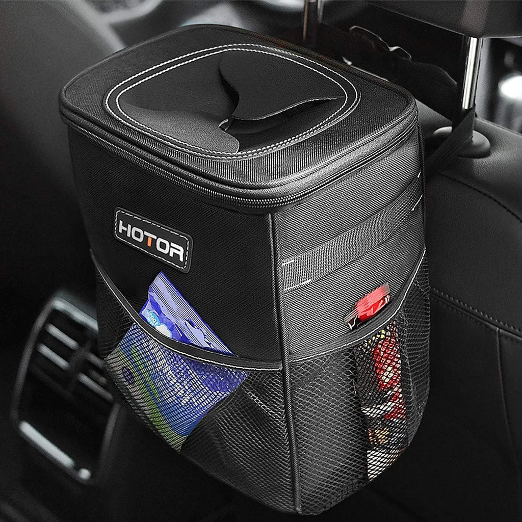 HOTOR Car Trash Can, Leakproof Car Organizer, 2-Gallon, Black mysite