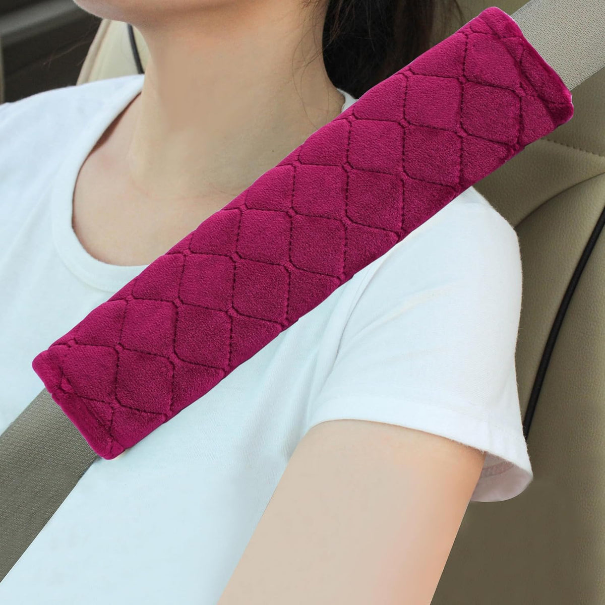 2 Pack Seat Belt Covers Soft Shoulder Pad for Cars & Backpack mysite