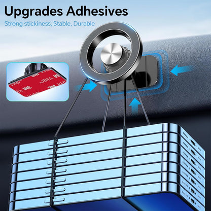 Magnetic Phone Holder for Car with Magsafe Compatibility for iPhone 17 16 15 14 Strong Magnetic Hold 360° Rotation Safe Driving View Car Accessories