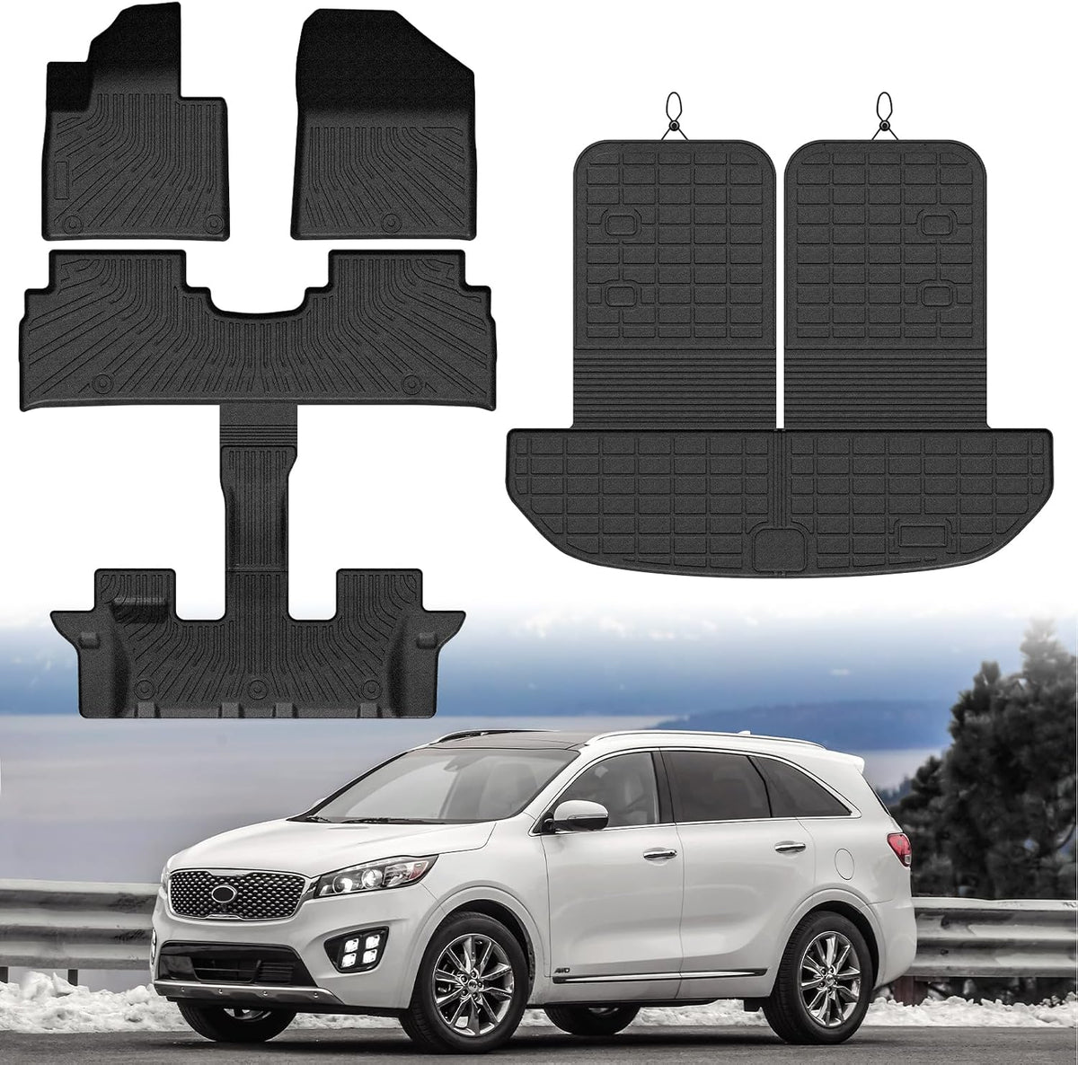 Mixsuper Floor mat for Tesla Model 3 Highland 2024 2025 2026 2027 mysite