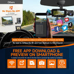 360° Dash Cam Front and Rear Inside, 4 Channel Dash Camera for Car mysite