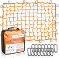 Seven Sparta Large Cargo Net for Truck Bed 5'x 7' Stretches to 10' x 14' | Latex, Large Size, With 16 D Clip Carabiners, For Truck Bed/Pickup Bed/Trailer/Trunk/SUV/Roof Racks/Pool Floats/Lorry/Storage mysite