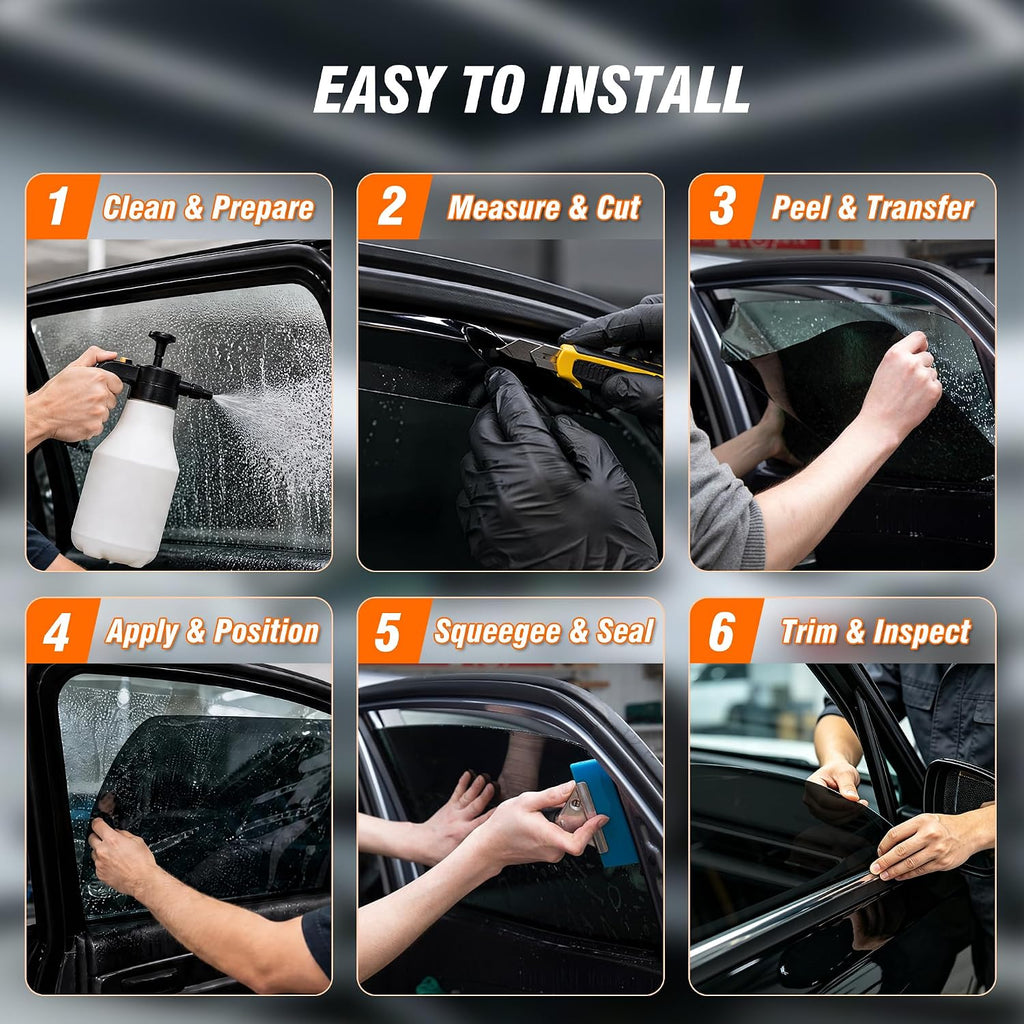 TOYOCO Ceramic Window Tint Car 35% VLT,24" x 15FT, DIY Side or Rear Windows mysite