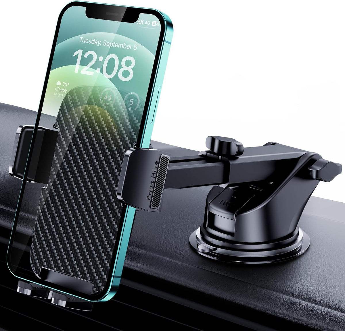 Qifutan Dash Mounted Holders Phone Holders for Your Car Phone Mount for Car Windshield Dashboard Air Vent Universal Desk Mounts Hands Free Automobile Cell Phone Holder Fit for iPhone Smartphone mysite