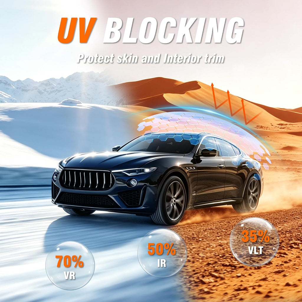 TOYOCO Ceramic Window Tint Car 35% VLT,24" x 15FT, DIY Side or Rear Windows mysite