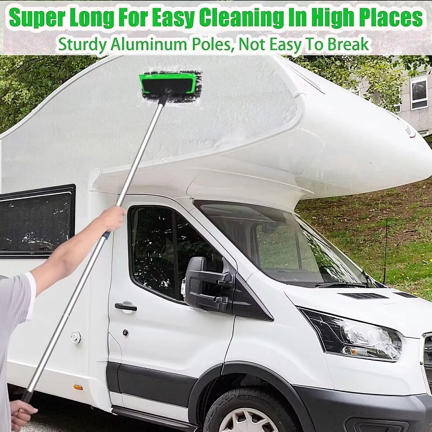 62" Car Wash Mop & Brush Kit – Full Vehicle Cleaning Set with Squeegee, Towels & Tire Brush