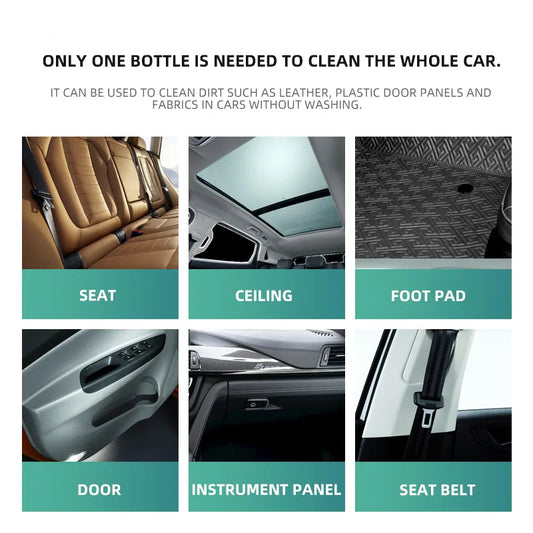 Ultimate Car Interior Cleaner - Car Seat & Carpet Cleaner Spray, Leather & Upholstery Cleaner for Cars, Trucks, SUV - Stain Remover, Odor Eliminator with Fresh Scent - Safe for Leather, Vinyl, Fabric