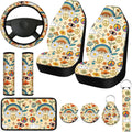 10 Pcs Car Seat Covers Set for Women Front Steering Wheel, Witch mysite