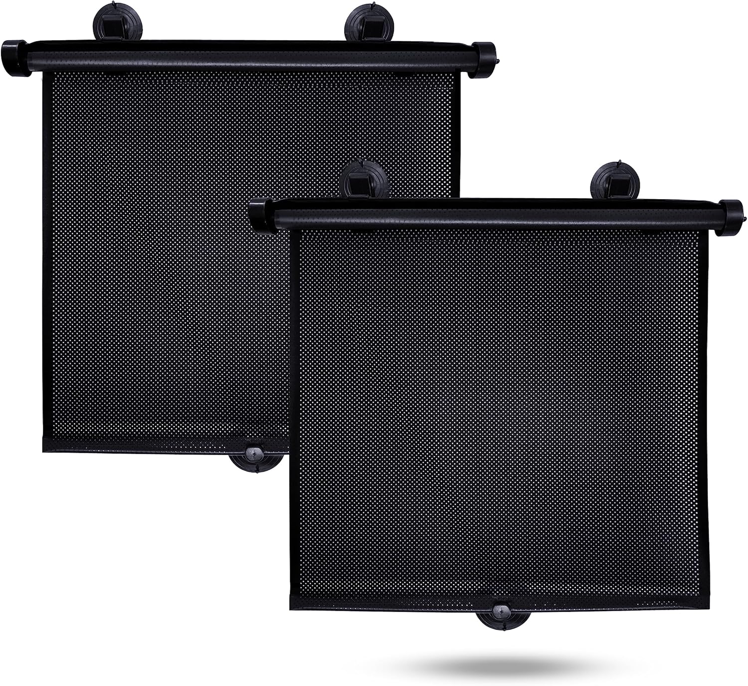 EcoNour Car Side Window Sun Shade (2 Pack) | Retractable Roller Sunshade for Kids | Baby Car Window Shades for UV and Sun Glare Protection | Baby Travel Accessories (15"x17") mysite