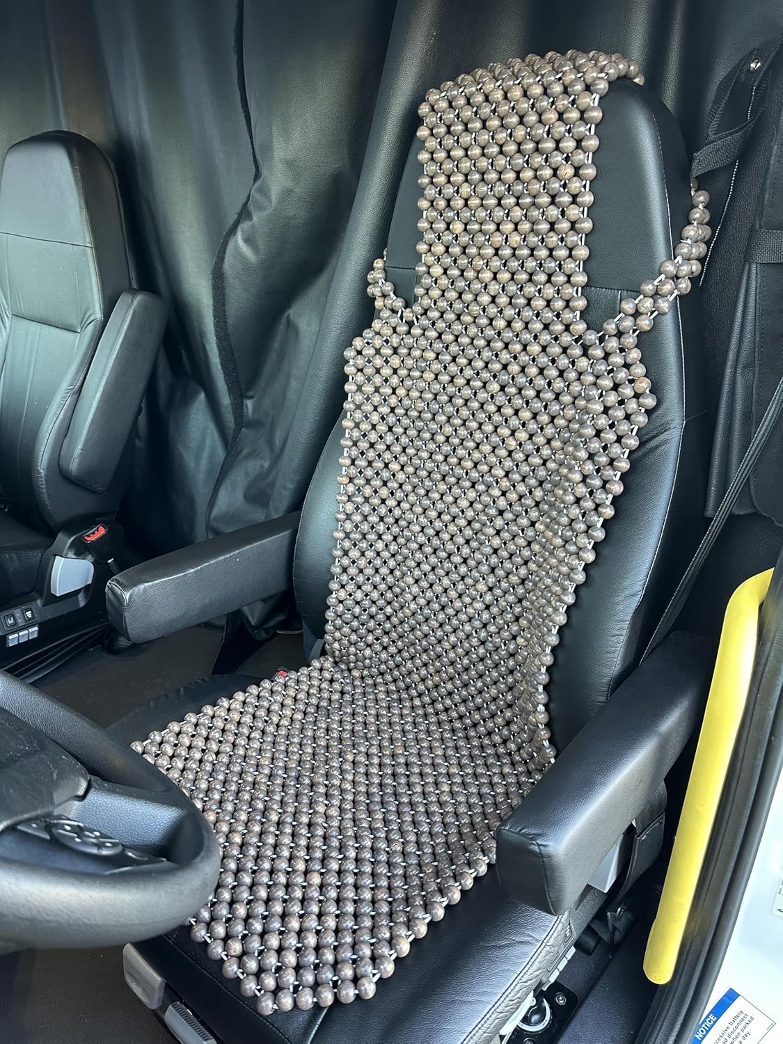 Natural Wood Beaded Seat Cover Pad Mat Comfy Cool Summer Massage Seat Cushion (Square) Medium Size for Car, Sedan,SUV Office Chair mysite