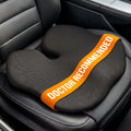 Everlasting Comfort Car Seat Cushion for Driving - Orthopedic Car Cushion for Office, Travel, Gaming Chair Memory Foam Driver Booster for Short People, Non-Slip, Washable Cover, Back & Sciatica Relief mysite
