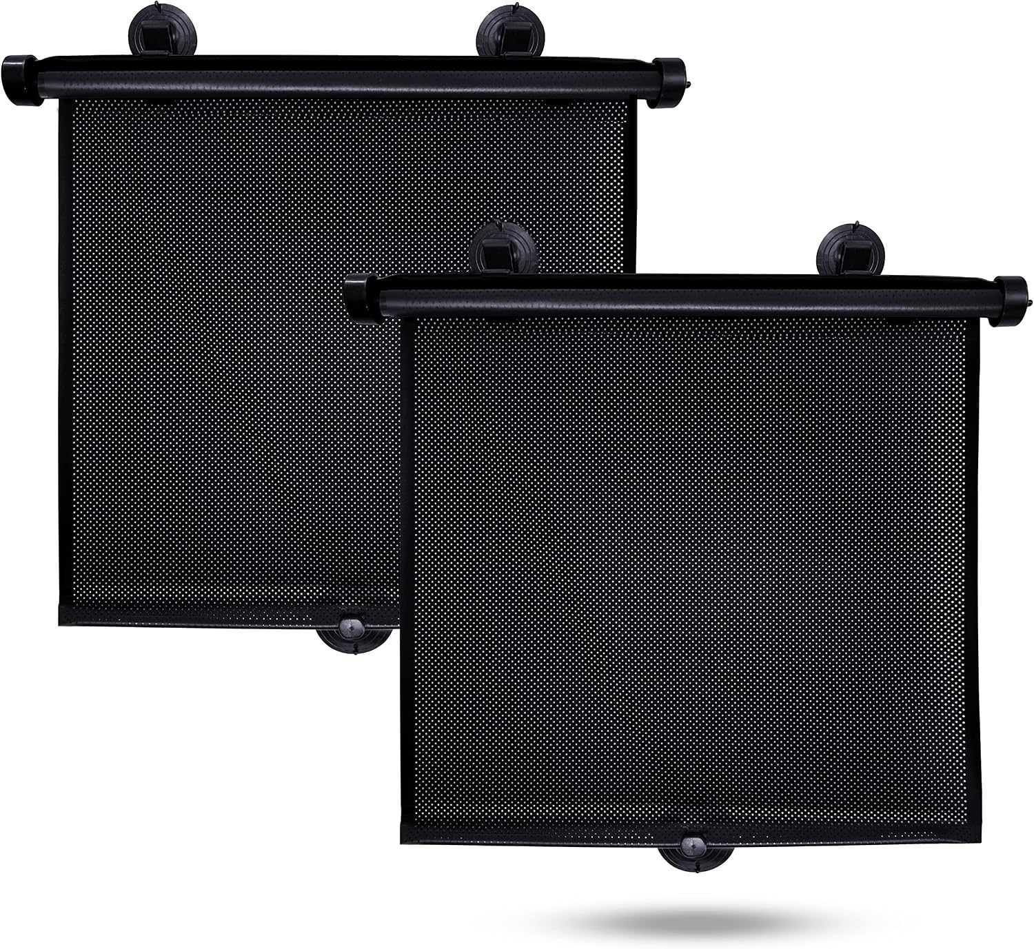 EcoNour Car Side Window Sun Shade (2 Pack) | Retractable Roller Sunshade for Kids | Baby Car Window Shades for UV and Sun Glare Protection | Baby Travel Accessories (15"x17") mysite