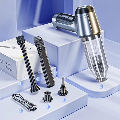 Multifunctional Handheld Car Vacuum – Strong Suction, Lightweight & Easy to Use