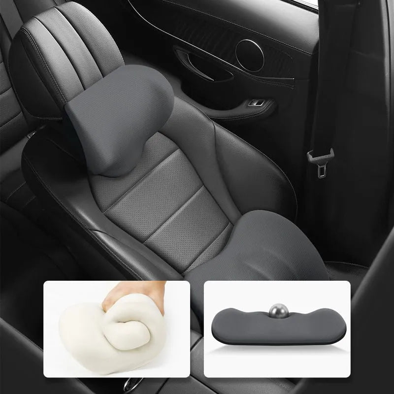 Ergonomic Car Seat Cushion Set – Neck and Lumbar Support for All Vehicles