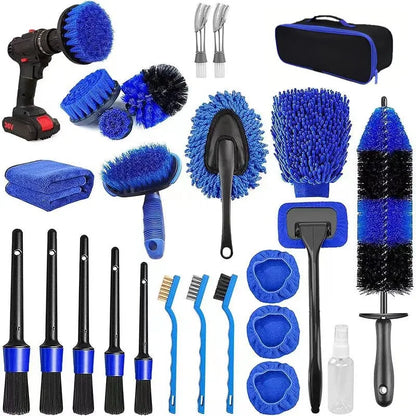 Car Detailing Brush Set – Deep Clean for Interior, Exterior & Wheels