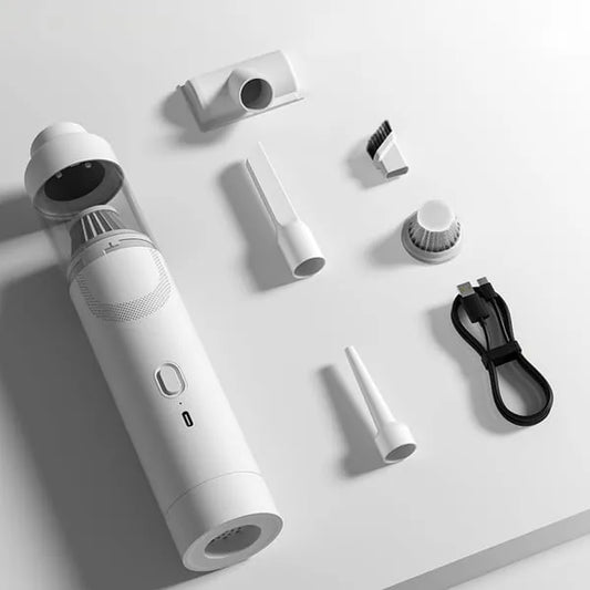 Cordless High-Power Car Vacuum – 12000Pa Suction, Slim & Portable Design