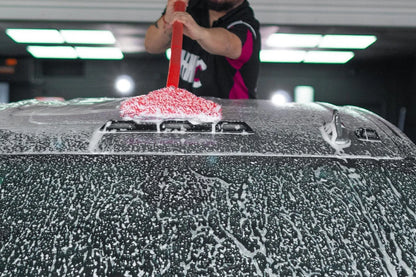 Premium Car Wash Tool – Mitt on an Extendable Stick with Brush & Mop Head