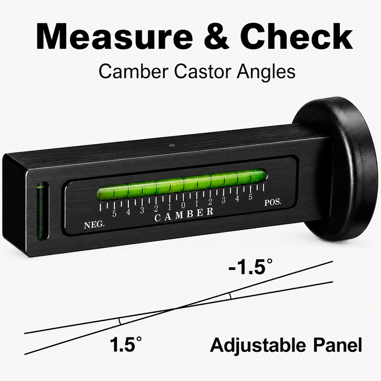 Magnetic Camber Caster Gauge, Wheel Alignment Level Tool for Automotive Suspension Adjustment fyrasol