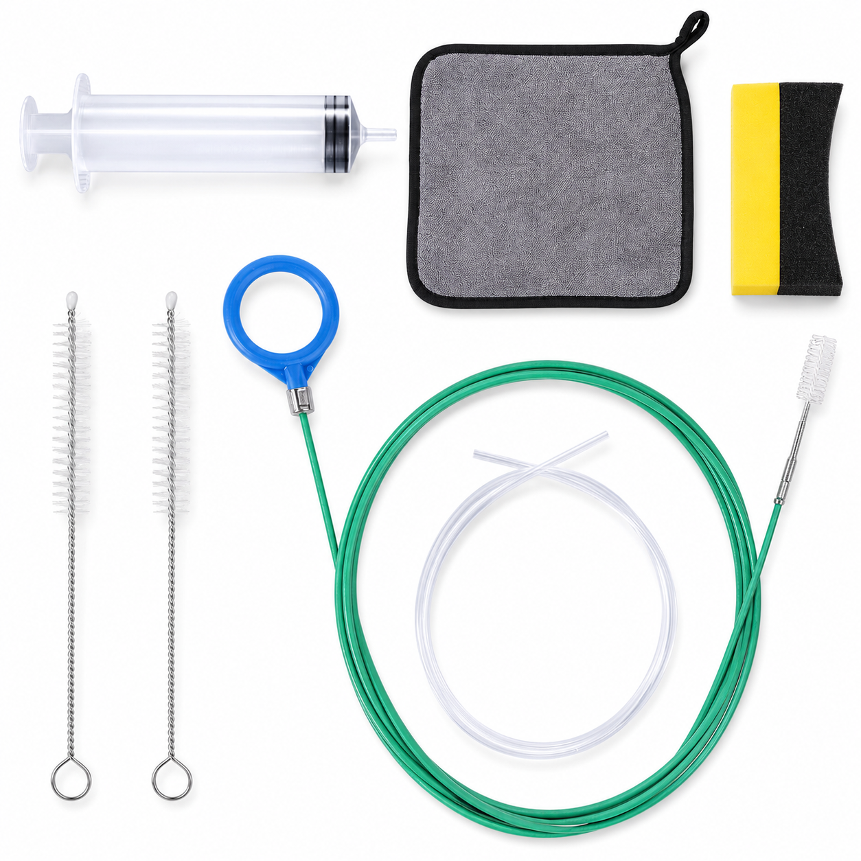 Universal Car Sunroof Drain Cleaning Kit with Flexible PVC Drain Snake Brush and Clog Remover Tool fyrasol